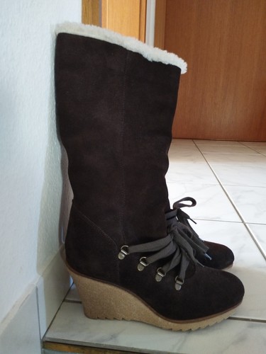 Esprit lederstiefel gefüttert - esprit,